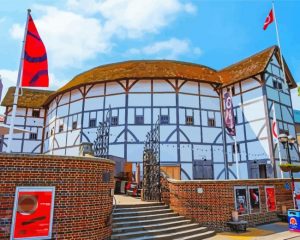 Aesthetic Shakes Peares Globe Theatre paint by numbers