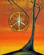 Peace Tree paint by numbers