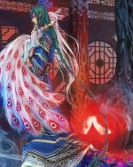 Aesthetic Warrior Peacock paint by number