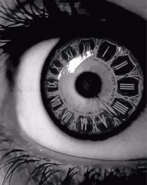 Black And White Lady Eye paint by numbers