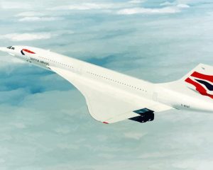 Flying Concorde Plane paint by numbers
