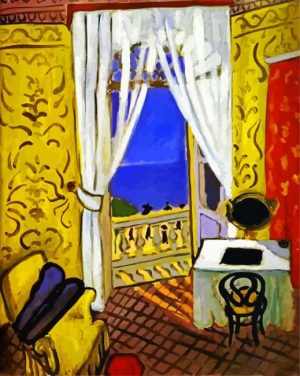 Interior with A Violin Case By Henri Matisse paint by number