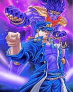 Jotaro Kujo Jojo Bizarre Adventure Anime paint by numbers