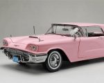 Pink Ford Thunderbird paint by numbers