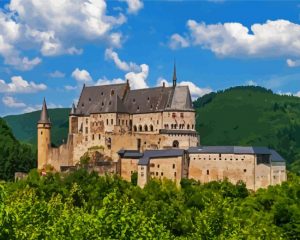 Vianden Castle paint by numbers