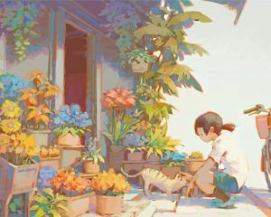 Vintage Flower Shop Vintage Flower Shop paint by number