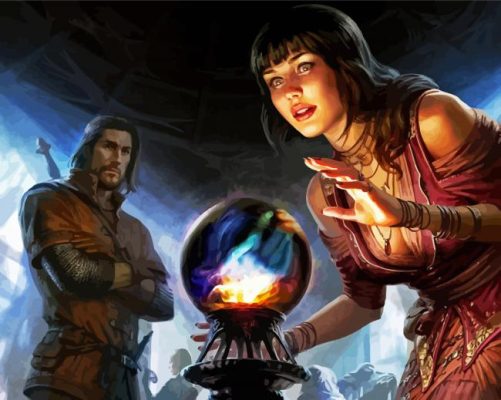 Crystal Ball And Warriors paint by numbers