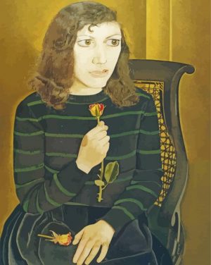 Girl With Roses paint by numbers