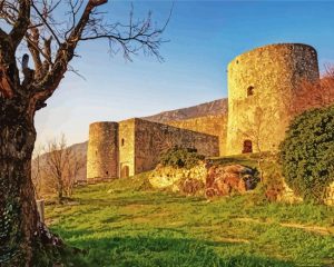 Kastel Drivenik Crikvenica Illustration paint by numbers