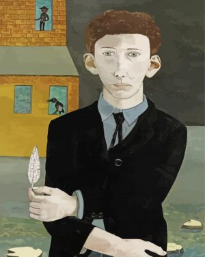 Man With A Feather Lucien Freud paint by numbers