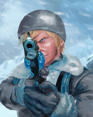 Prompto Final Fantasy paint by numbers