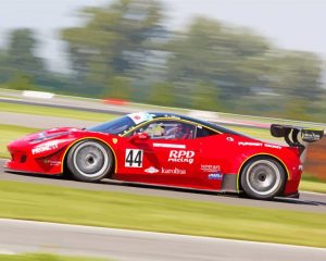 Red Racing Car paint by number