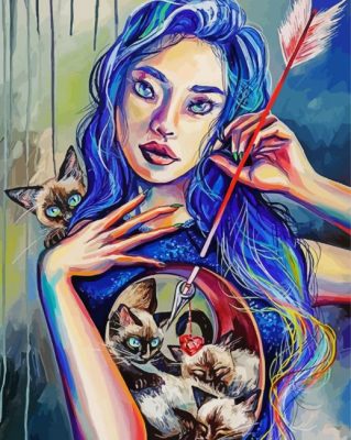 Sagittarius Lady paint by numbers