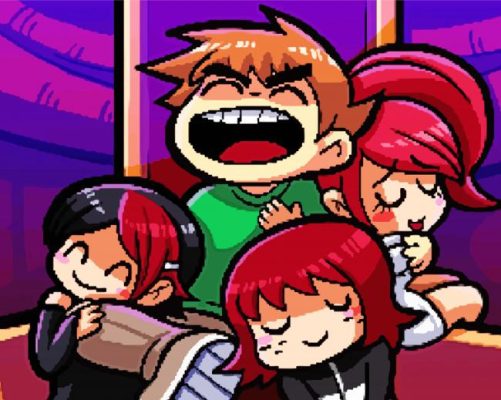 Scott Pilgrim Vs The World Ilustration paint by number p