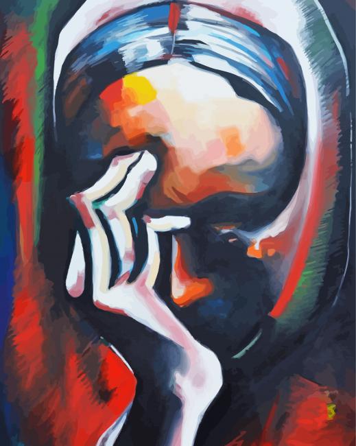 Sorrow Lady paint by numbers
