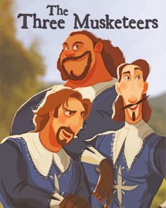 The Three Musketeers paint by numbers