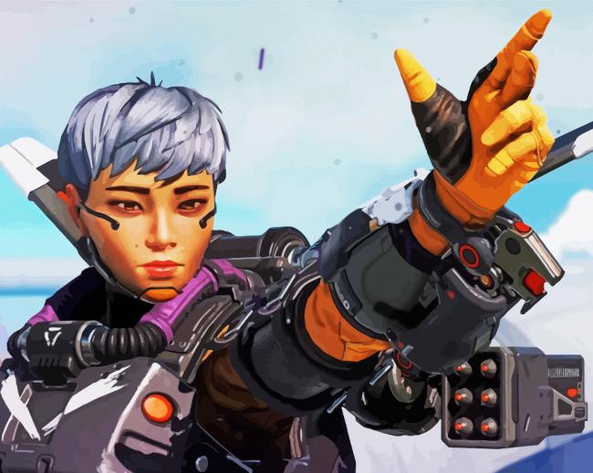 Valkyrie Apex Legends paint by numbers