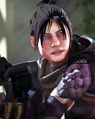 Wraith Apex Legends paint by number p