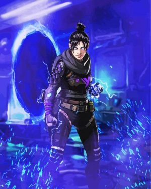 Wraith Apex Legends Warrior paint by number p