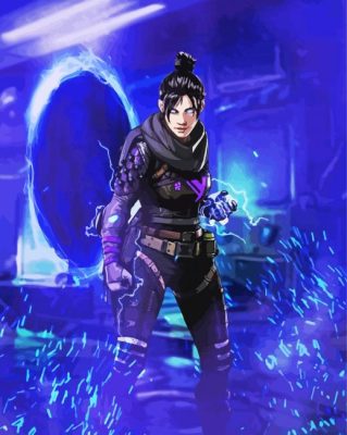 Wraith Apex Legends Warrior paint by number p