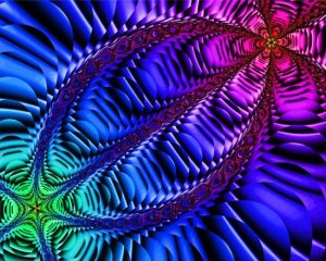 Abstract Fractal paint by numbers