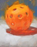 Abstract Pickleball paint by numbers