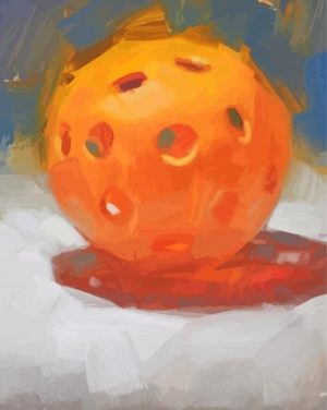 Abstract Pickleball paint by numbers