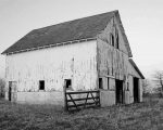 Aesthetic Black And White Barn paint by numbers