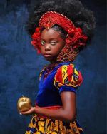 Aesthetic Black Princess paint by numbers