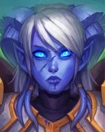 Aesthetic Draenei paint by number