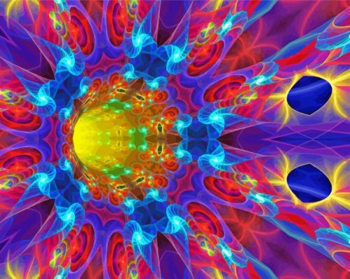 Aesthetic Fractal Art paint by numbers