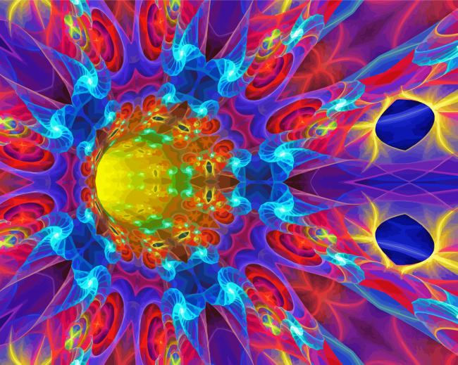 Aesthetic Fractal Art paint by numbers