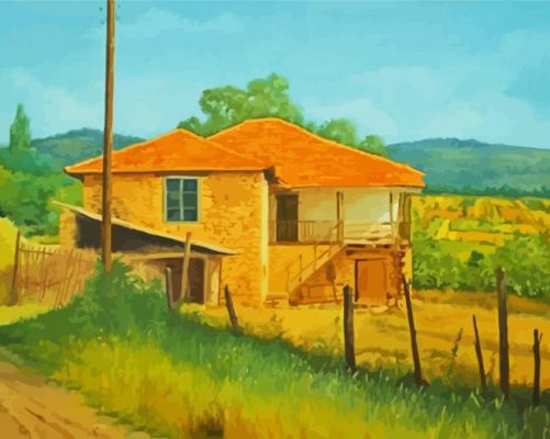 Aesthetic Primitive House paint by numbers