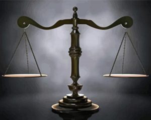 Scales Of Justice paint by numbers