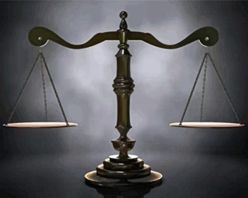 Scales Of Justice paint by numbers