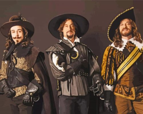 Aesthetic Three Musketeers paint by numbers