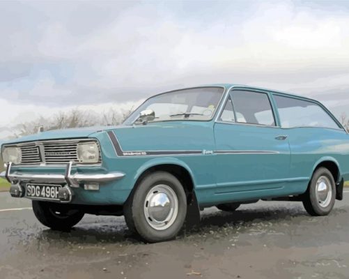 Aesthetic Vauxhall Viva 1969 paint by numbers 