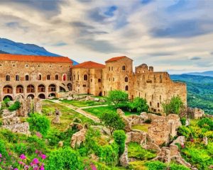 Greece Castle paint by number p