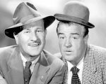 Black And White Abbott and Costello paint by number p