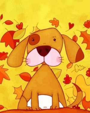 Cute Dog paint by numbers
