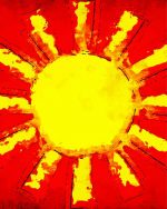 Cool Sun Abstract paint by number p