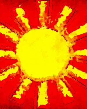 Cool Sun Abstract paint by number p
