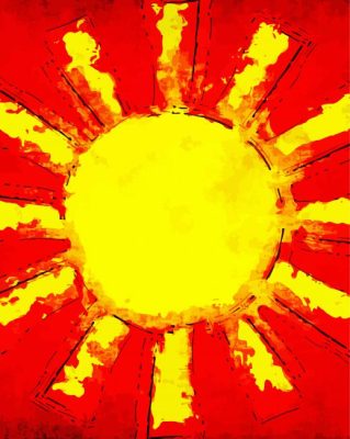 Cool Sun Abstract paint by number p