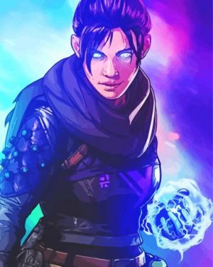Cool Wraith Apex Legends paint by number p