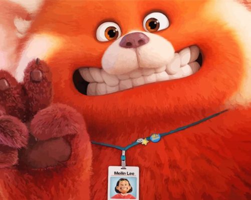 Turning Red paint by numbers