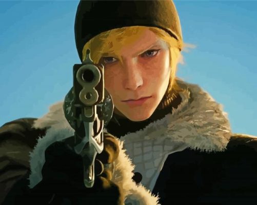 Final Fantasy Prompto paint by numbers