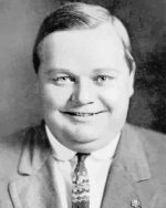 Monochrome Roscoe Arbuckle paint by numbers