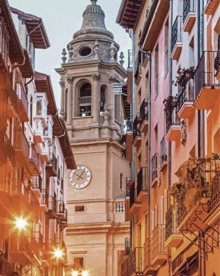 Pamplona Spain paint by number p