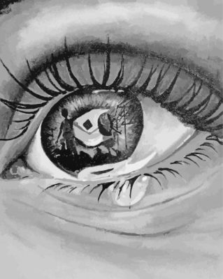 Sad Eye paint by numbers