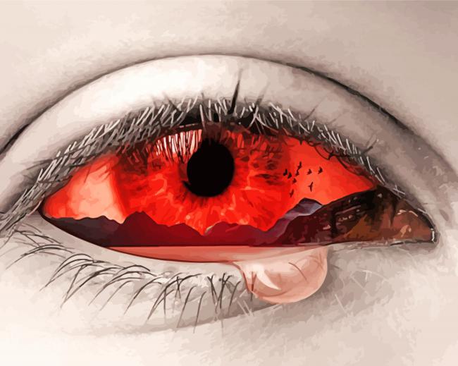 Red Eye paint by numbers